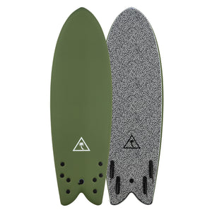 Heritage 5'8'' Retro Fish - Military Green