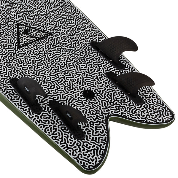 Heritage 5'8'' Retro Fish - Military Green