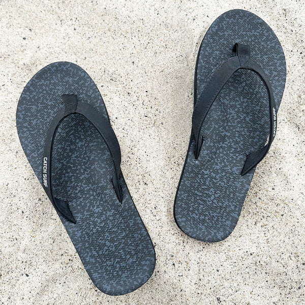 CS x Indosole Flip Flops - Black Static