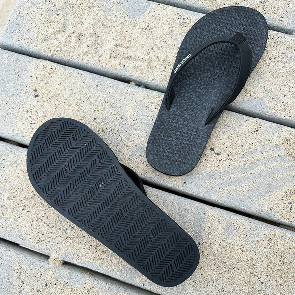 CS x Indosole Flip Flops - Black Static