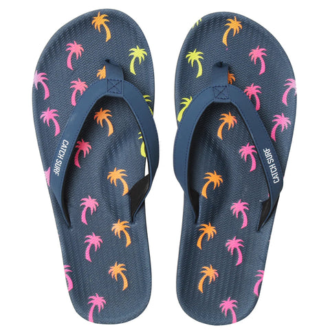 CS x Indosole Flip Flops - Navy Palms