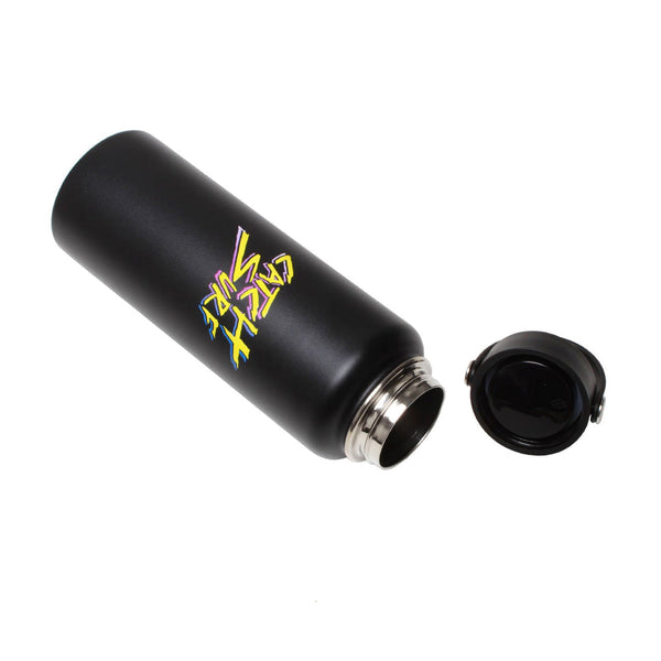 Slash Logo Flask - Black