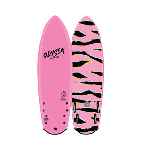 Odysea - 5'8" Four Fin JOB Pro - Hot Pink