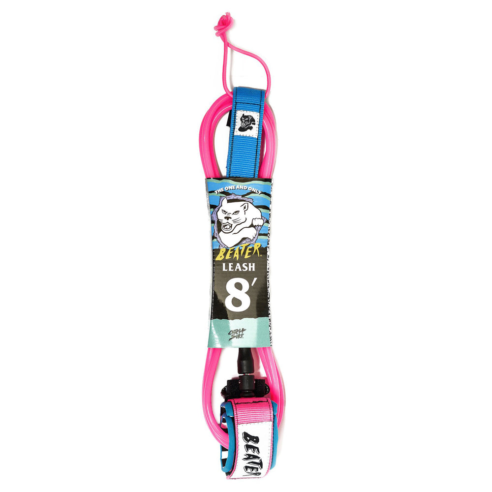 Beater 8' Leash - Pink & Blue
