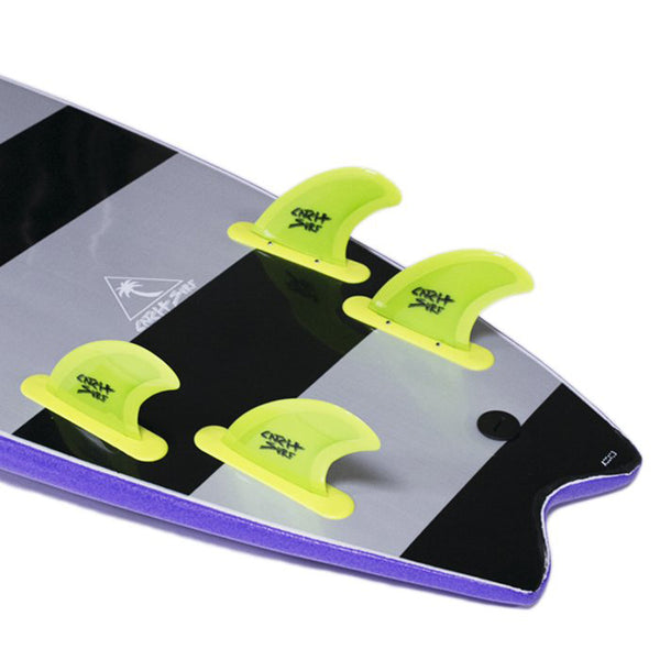 Safety Edge Quad Fin Kit - Lime