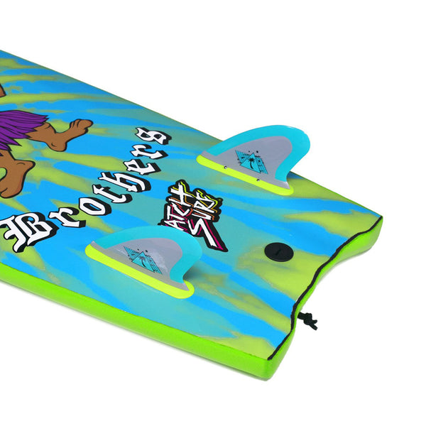 Beater Pro - Safety Edge Twin Fin Kit - Grey & Cool Blue