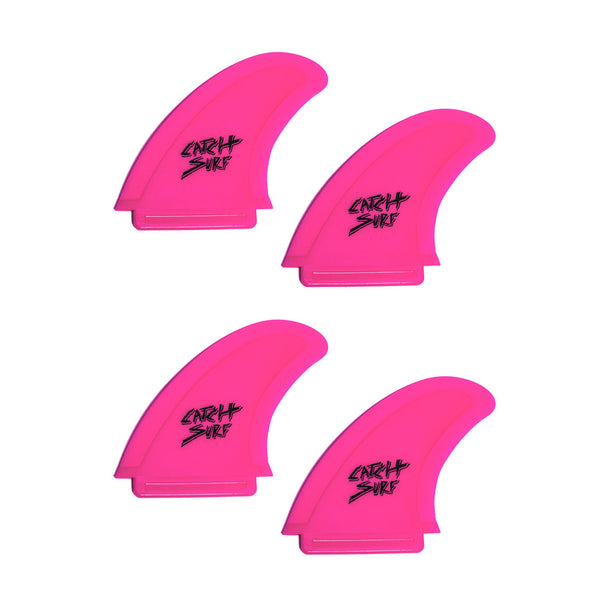 Catch Surf UK - Safety Edge Quad Fin Kit - Hot Pink